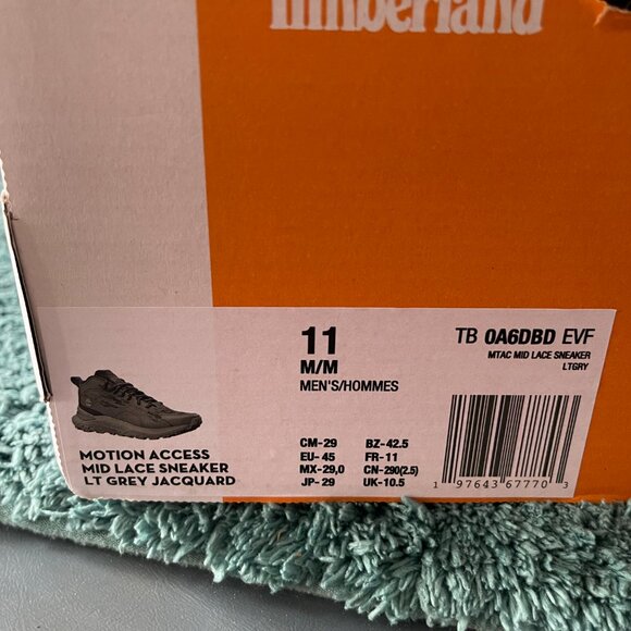 Timberland Motion Access Mid Lace Sneakers for Men Size 11 NIB SALE!! (RET 130)